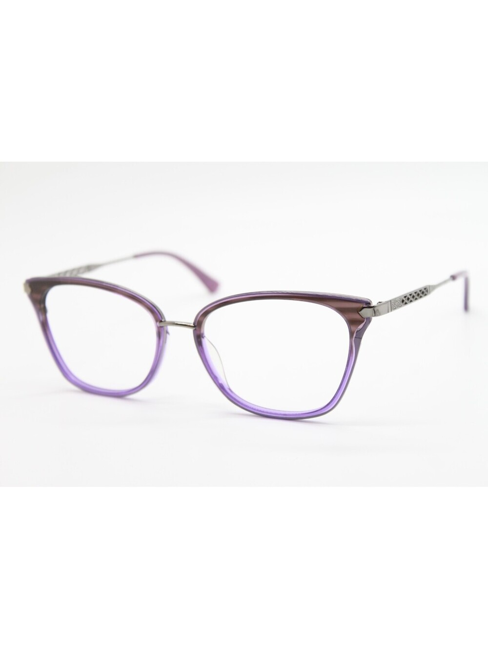 NEW NICOLE MILLER NICE C03 BROWN PURPLE AUTHENTIC EYEGLASSES 57-17